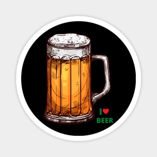 I love beer - a beer friend favorite design Magnet